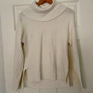Moth by Anthropologie Cream Cowl Neck Sweater